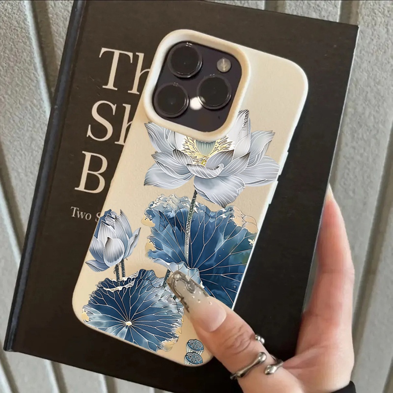 Phone Cases Xr Iphone - Blue Lotus National Style Painting Phone