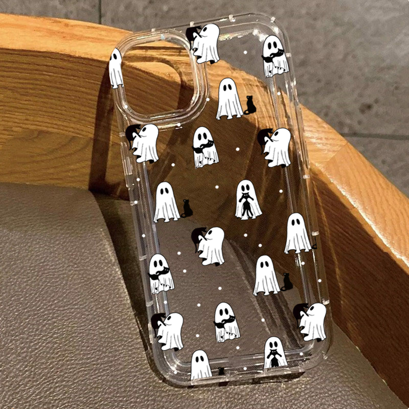 Phone Cases Iphone 13 - Western Halloween Cowboy Ghost & Flowers