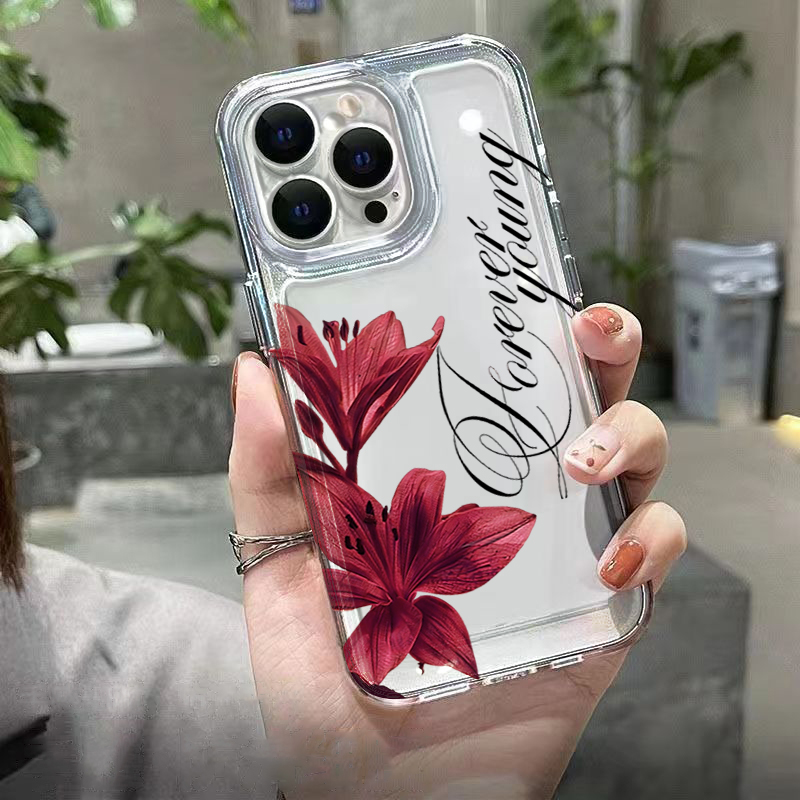 Burgundy Lily English Letter P - Phone Cases Xr Iphone ulasan dan harga