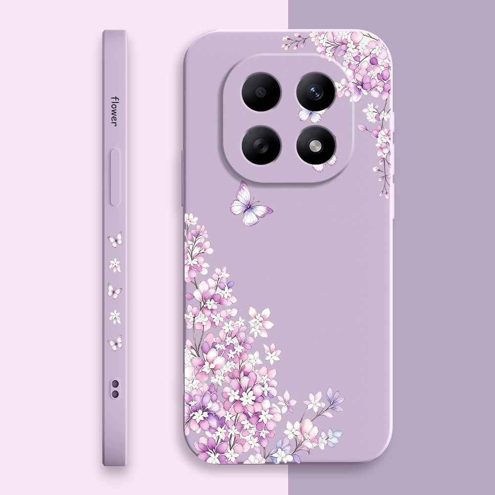 Violet Floral Phone Case For X - Phone Cases Xiaomi 15 ulasan dan harga