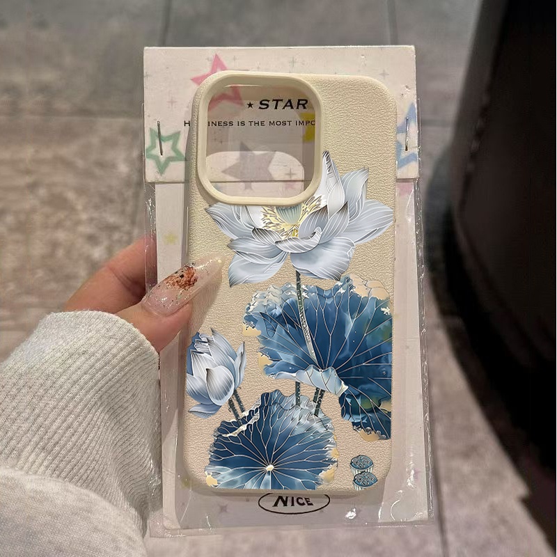Blue Lotus National Style Pain - Phone Cases Xr Iphone ulasan dan harga