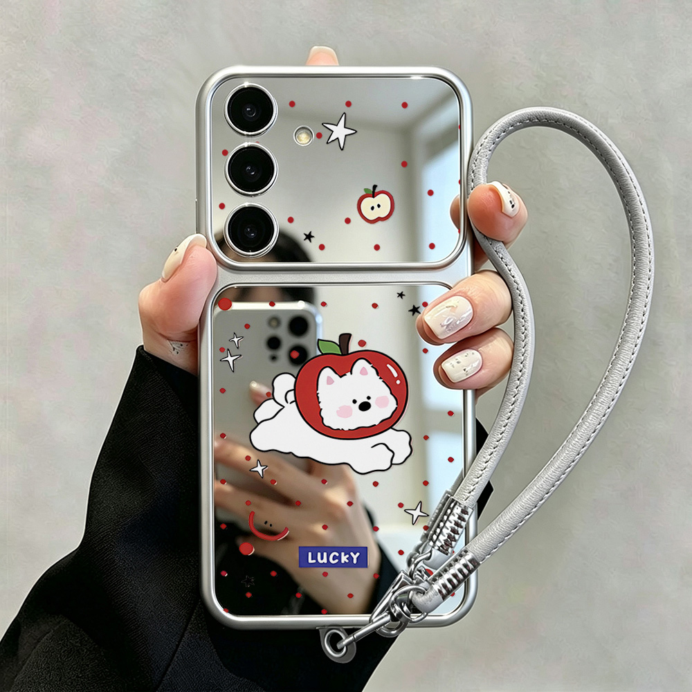 Make Up Mirror Cute Dog Phone  - Phone Cases Galaxy A16 5G ulasan dan harga