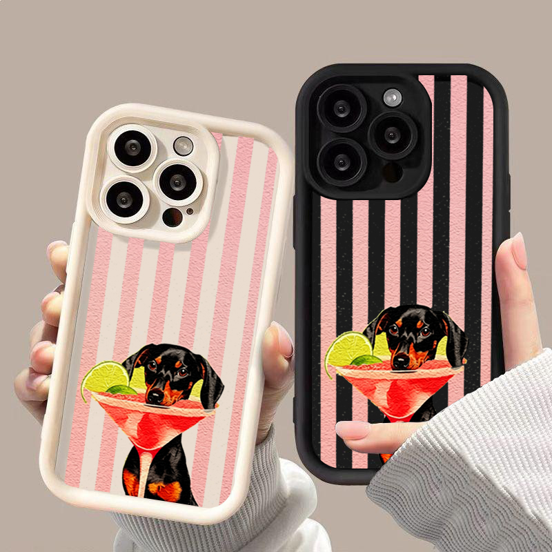 Cute Dog Striped Print Shockpr - Phone Cases Xiaomi 15 ulasan dan harga