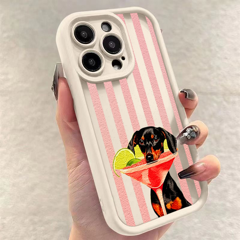 Cute Dog Striped Print Shockpr - Phone Cases Xiaomi 15 ulasan dan harga