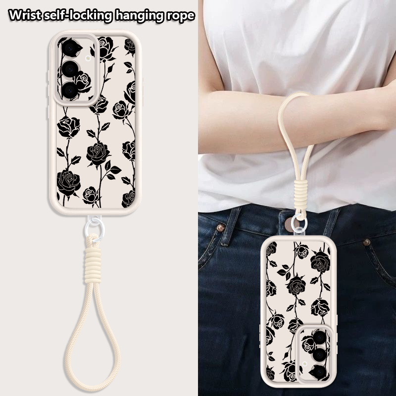 Flower Pattern Lanyard Phone C - Phone Cases Galaxy A16 5G ulasan dan harga